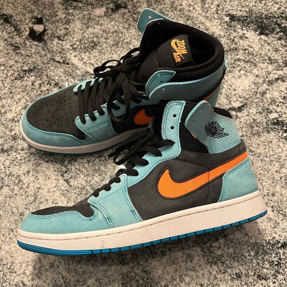 Nike Air Jordan 1 Zoom CMFT 2 "Bleached Aqua". Worn once. Men’s size 11. - Picture 1 of 5